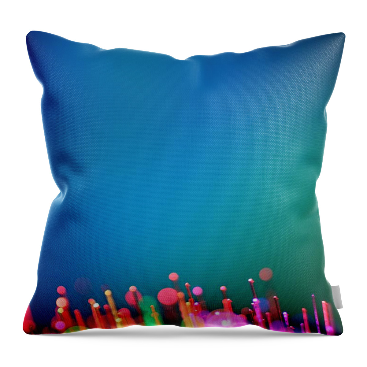 Underwater Throw Pillow featuring the photograph Happy Party Lights by Merrymoonmary