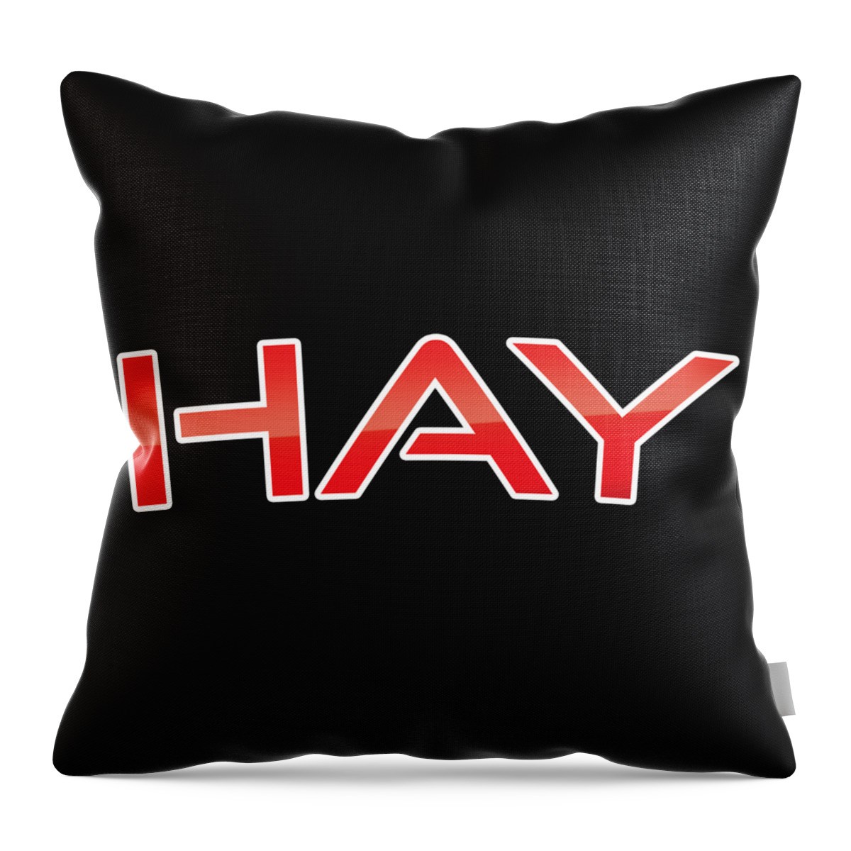 Hay Throw Pillow featuring the digital art Hay by TintoDesigns