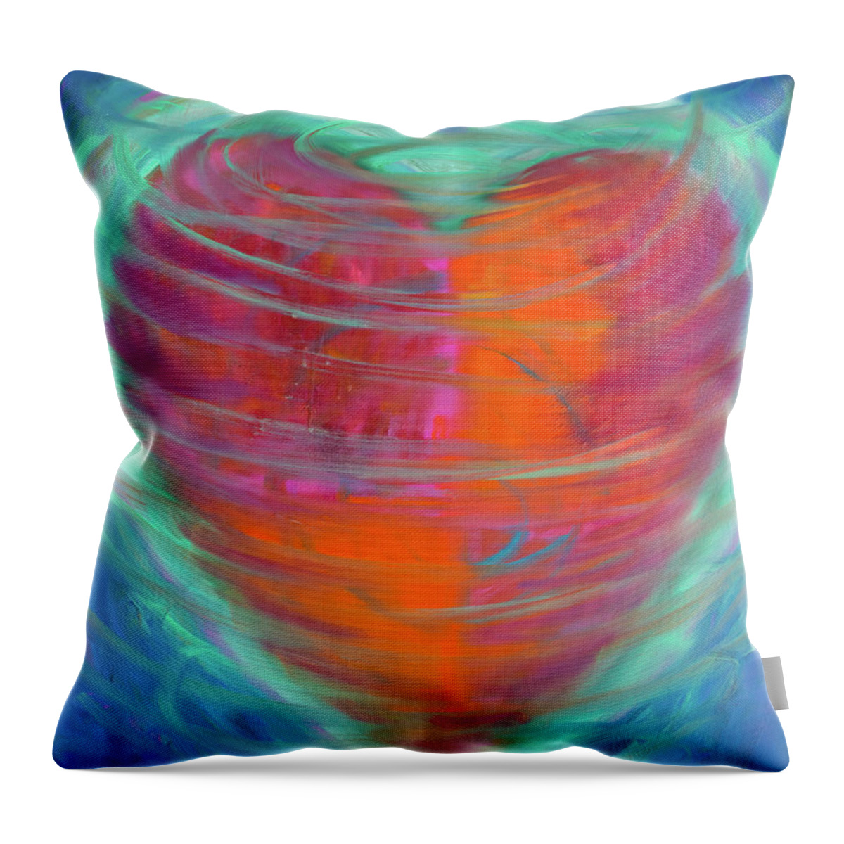 Heart Throw Pillow featuring the painting Heart and Soul Number three by Kerima Swain