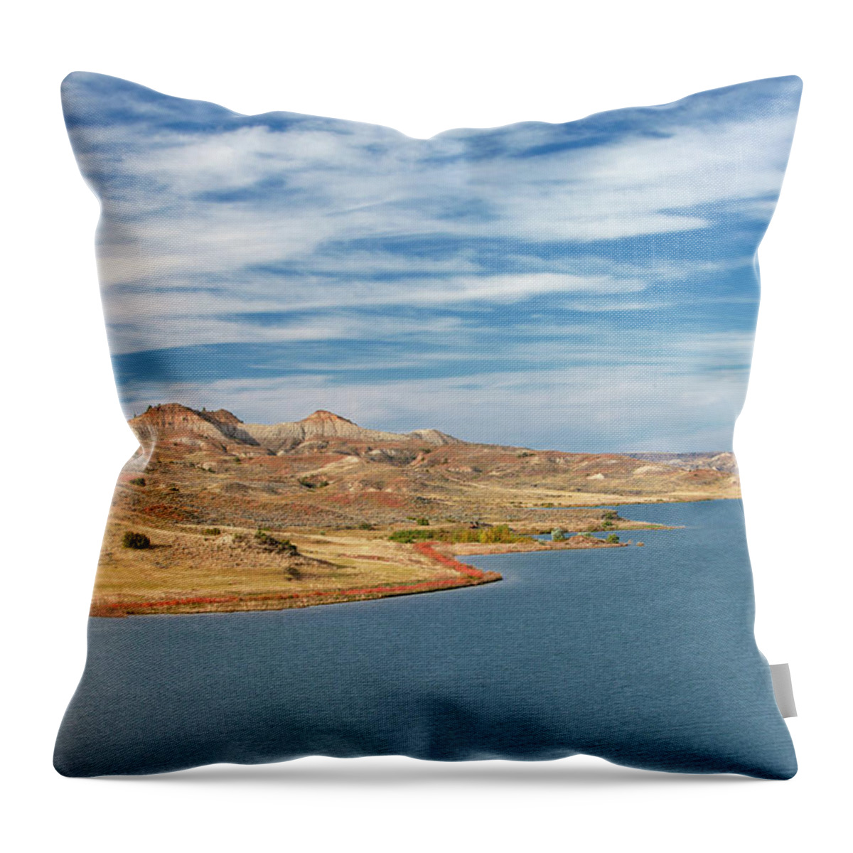 Hell Creek State Park Throw Pillow featuring the photograph Hell Creek State Park by Todd Klassy