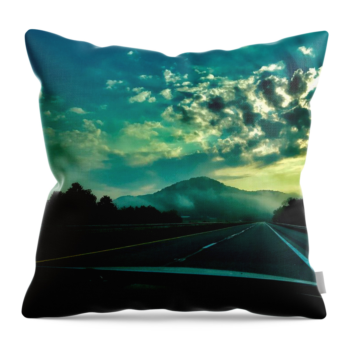  Throw Pillow featuring the photograph Here Comes the Sun by Jack Wilson