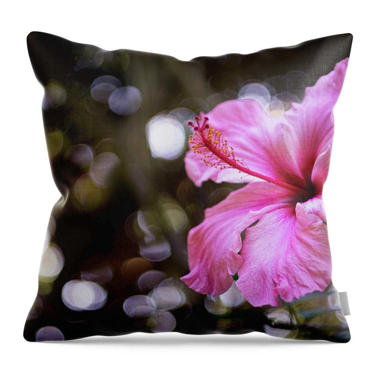 Beautiful Throw Pillow featuring the photograph Hibiscus Flower Bloom by Pablo Avanzini