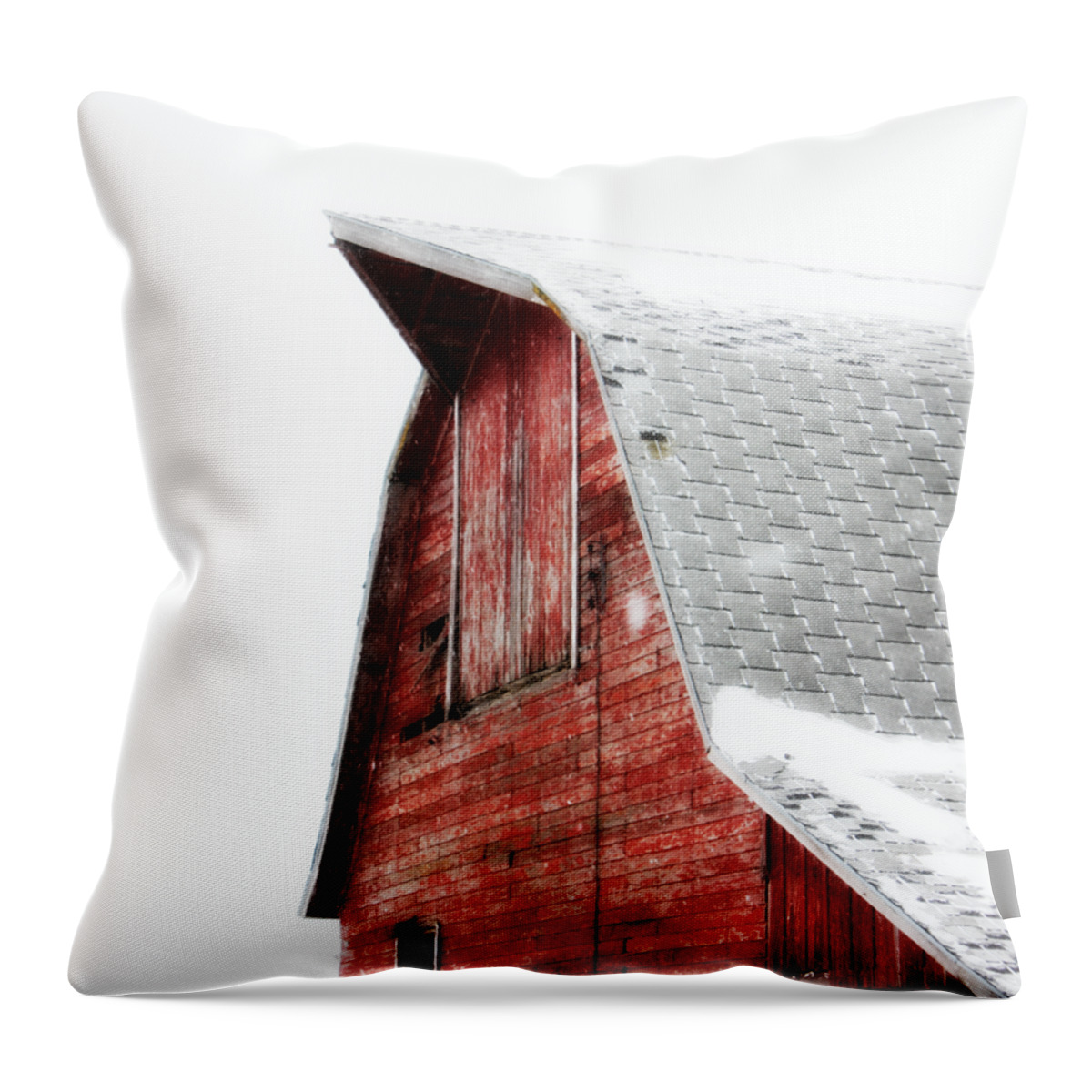 Barn Addict Throw Pillow featuring the photograph HIgh Point by Julie Hamilton