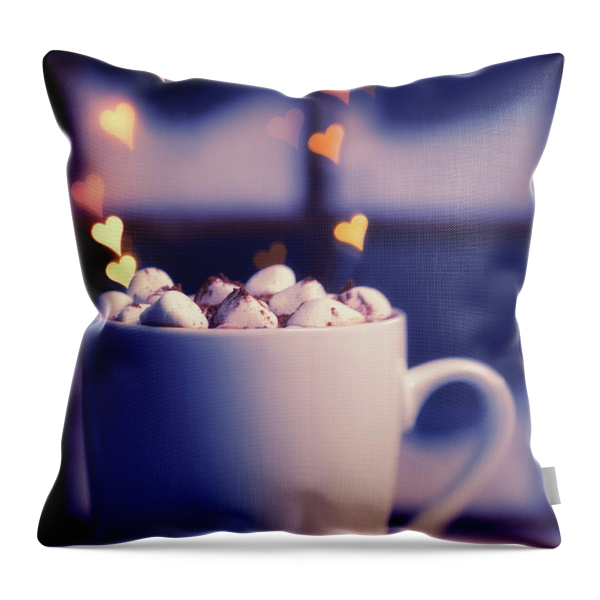 Christmas Throw Pillow featuring the photograph Hot Steaming Love by Marnie Patchett