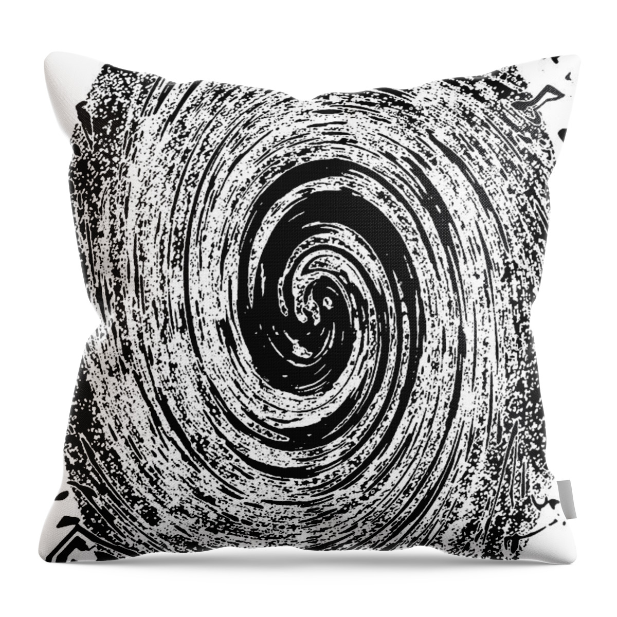 Hurricane Windy Throw Pillow featuring the digital art Hurricane Windy by Tom Janca
