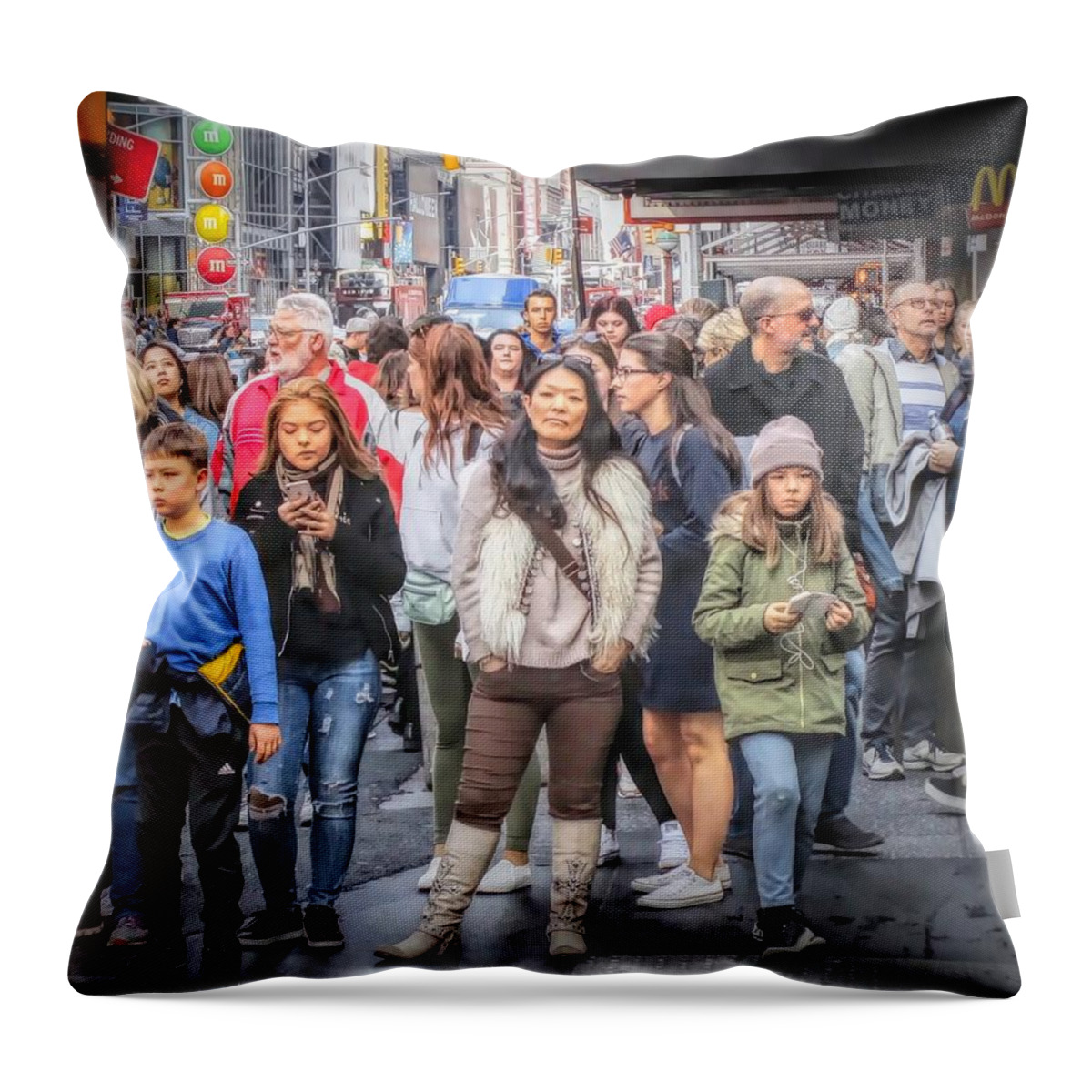  Throw Pillow featuring the photograph I See You, Mr. Photographer by Jack Wilson