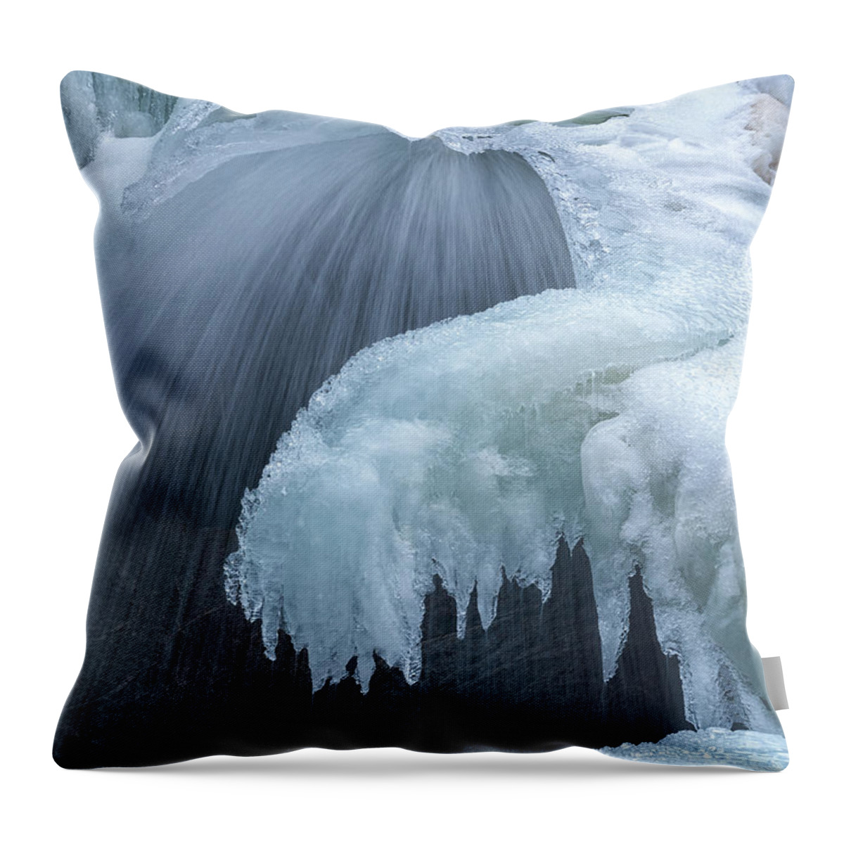 Ice Throw Pillow featuring the photograph Iced by Darren White