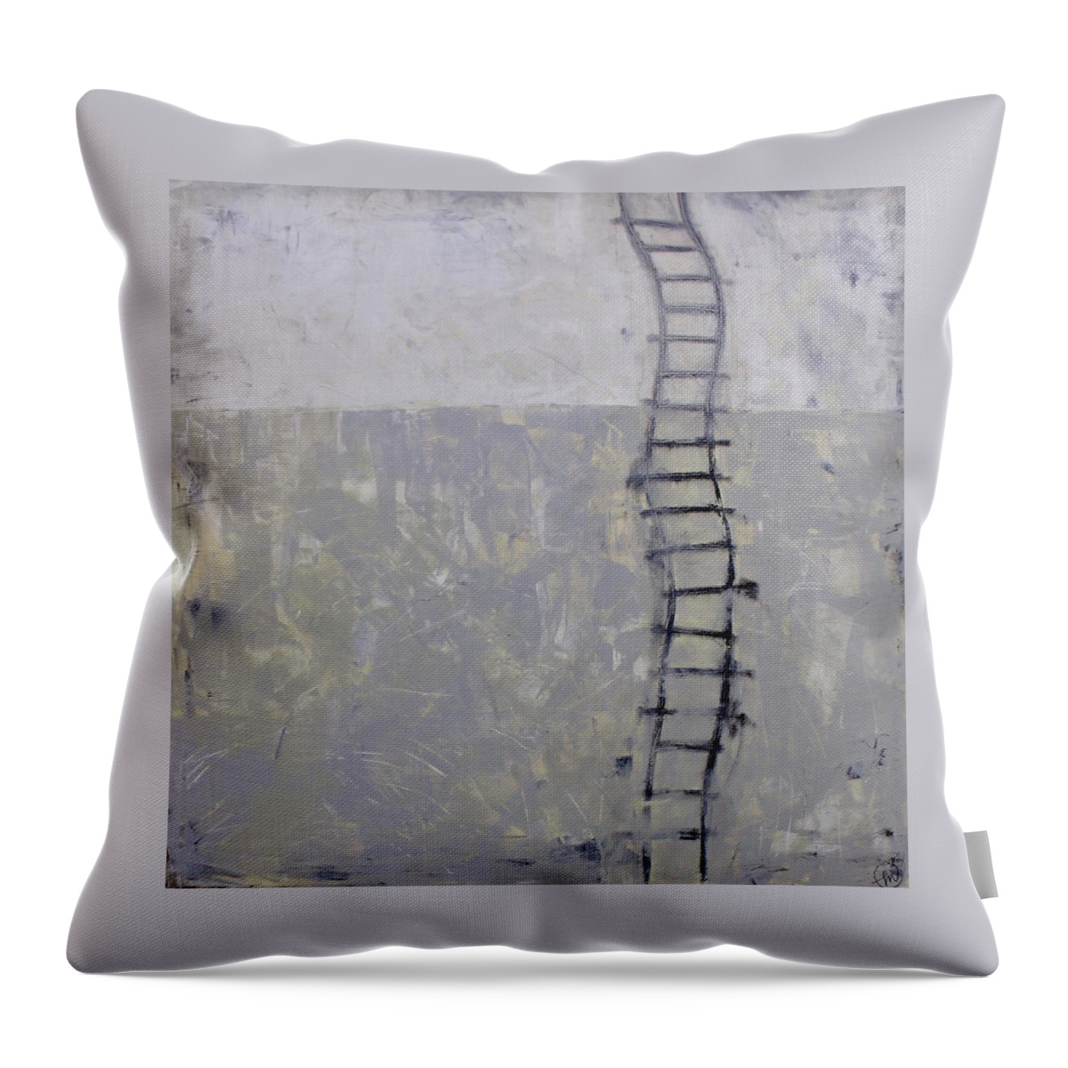 Heaven Throw Pillow featuring the painting If Only... by Monica Martin