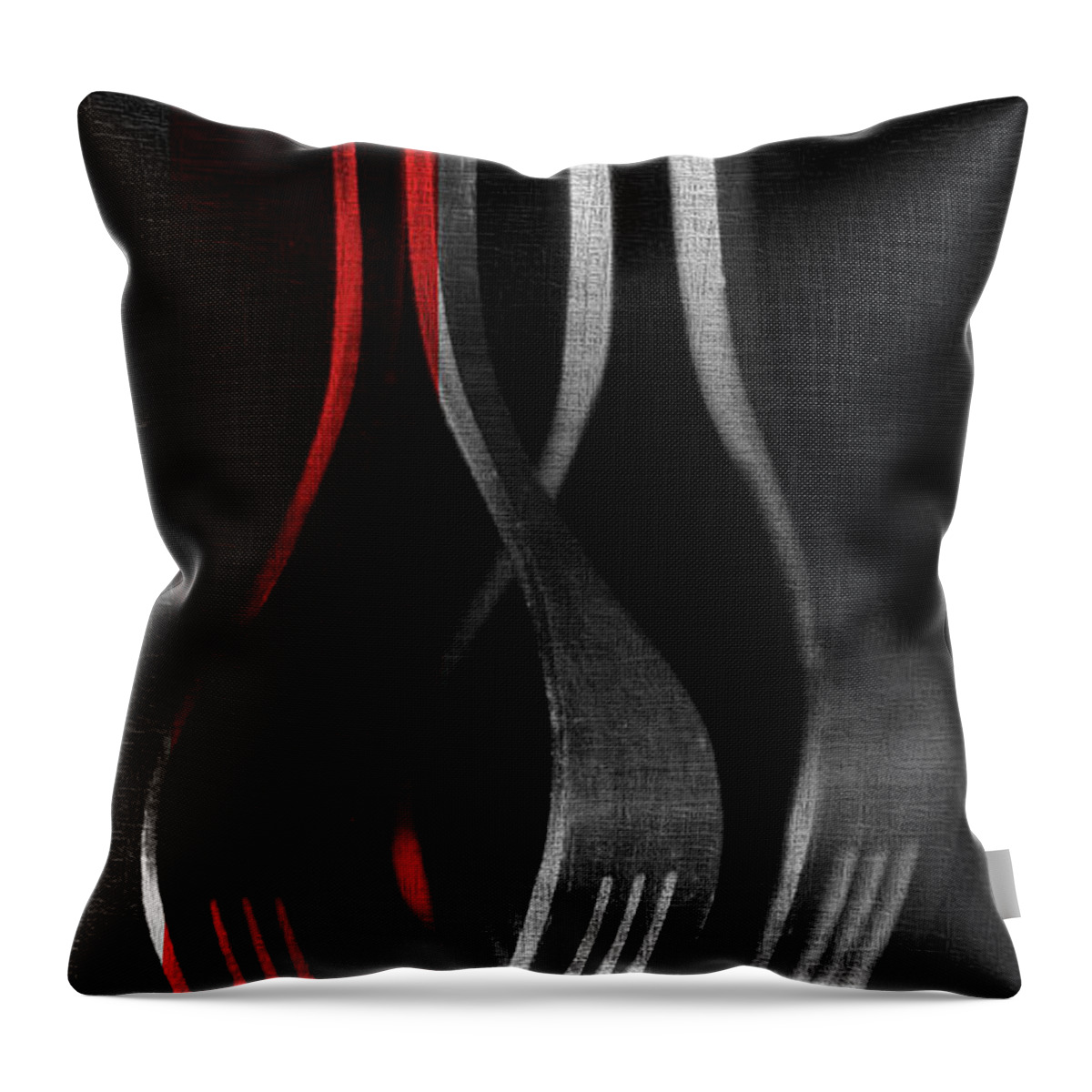 Kitchen Art Throw Pillow featuring the photograph I'm A Little Red With Envy by Rene Crystal
