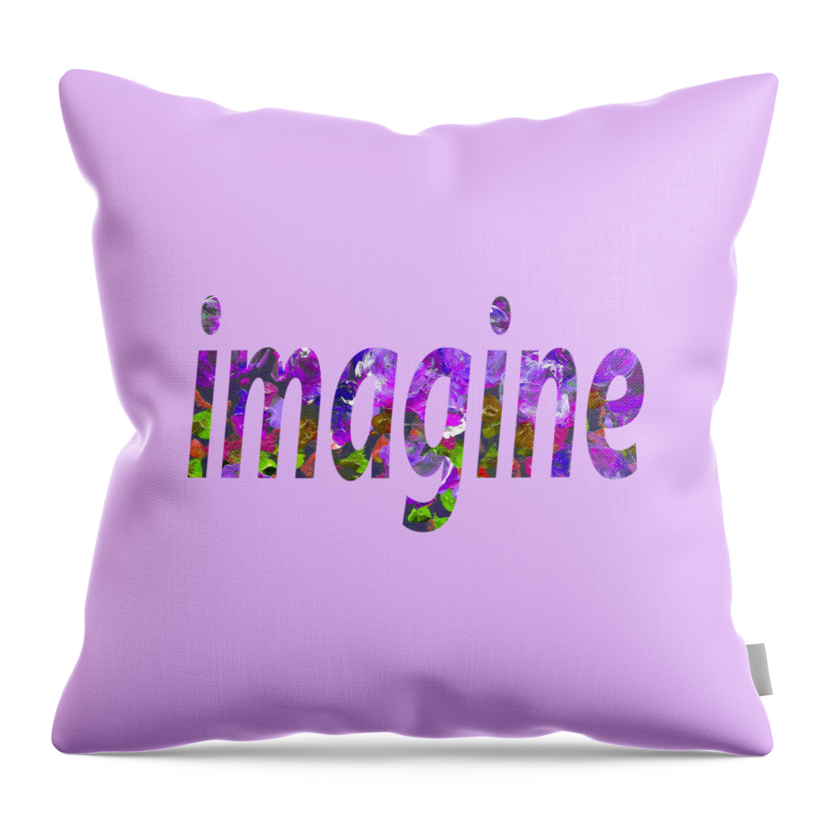 Imagine Throw Pillow featuring the painting Imagine 1005 by Corinne Carroll