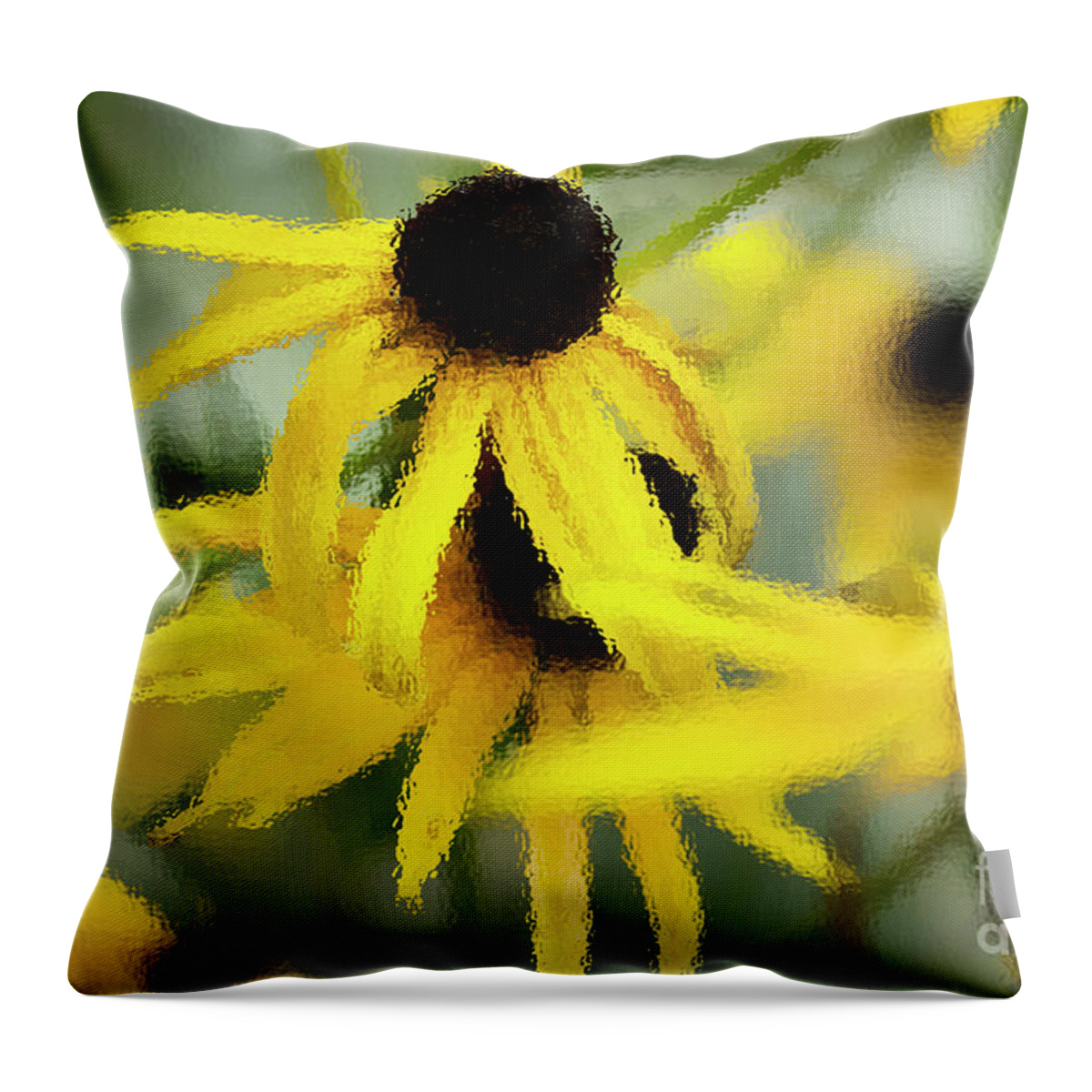 Flowers Throw Pillow featuring the photograph Impression Of Autumn by Mike Eingle