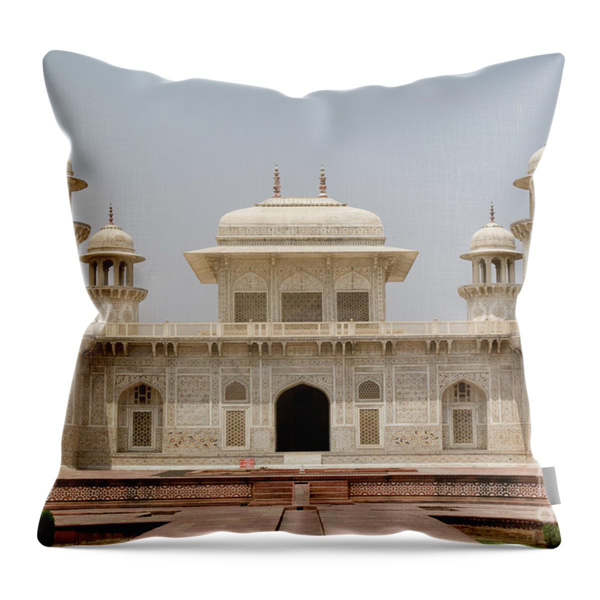 India Throw Pillow featuring the photograph India, Agra a2 by Ohad Shahar