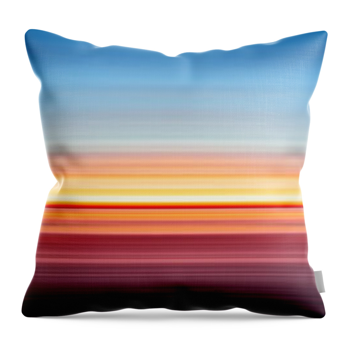 India Throw Pillow featuring the photograph India Colors - Abstract Wide Sunset by Stefano Senise
