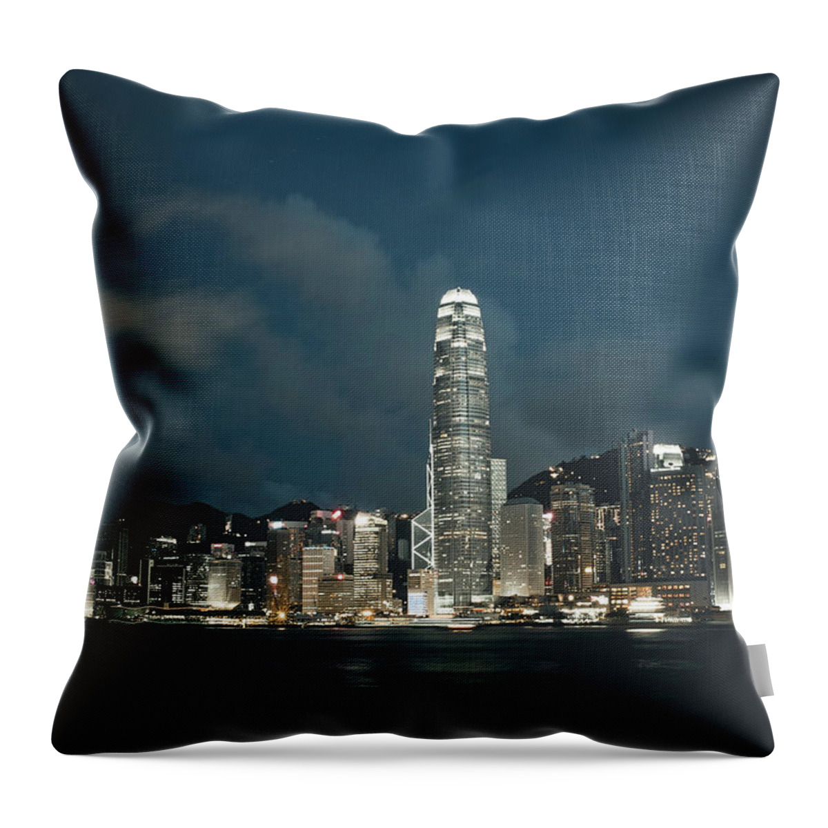 Outdoors Throw Pillow featuring the photograph International Finance Centre Of Hong by Jimmy Ll Tsang