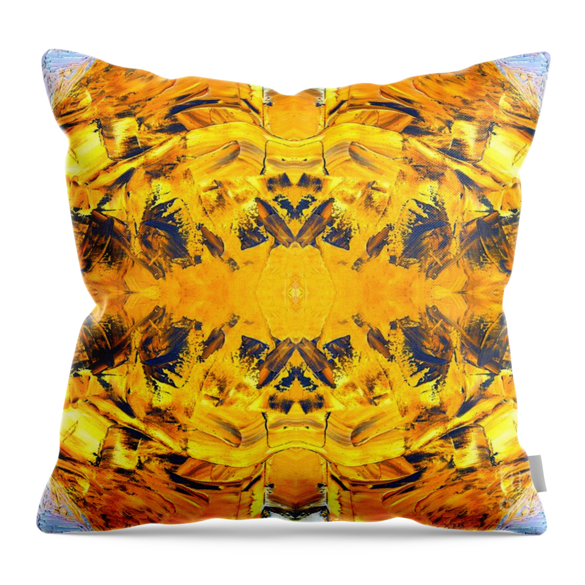 Volcano Throw Pillow featuring the painting Into The Volcano by Bill King