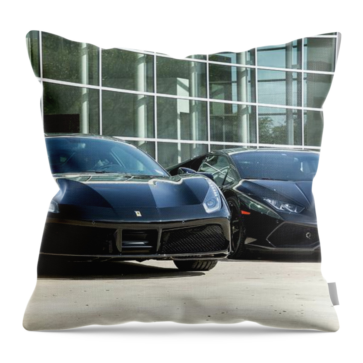  Throw Pillow featuring the photograph Italian Supercars by Rocco Silvestri