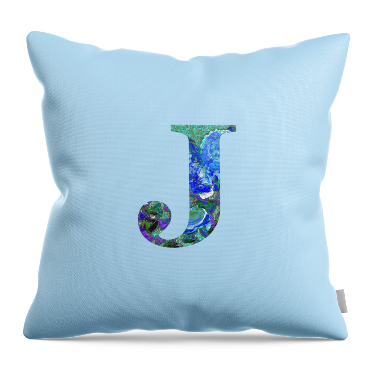 Home Decor Throw Pillow featuring the digital art J 2019 Collection by Corinne Carroll