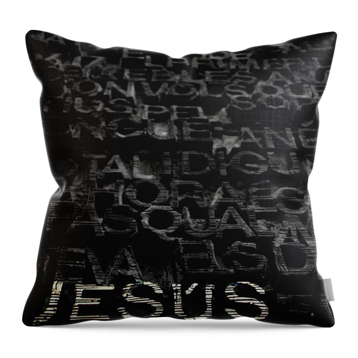 Antonio Gaudi Throw Pillow featuring the photograph Jesus by Tito Slack