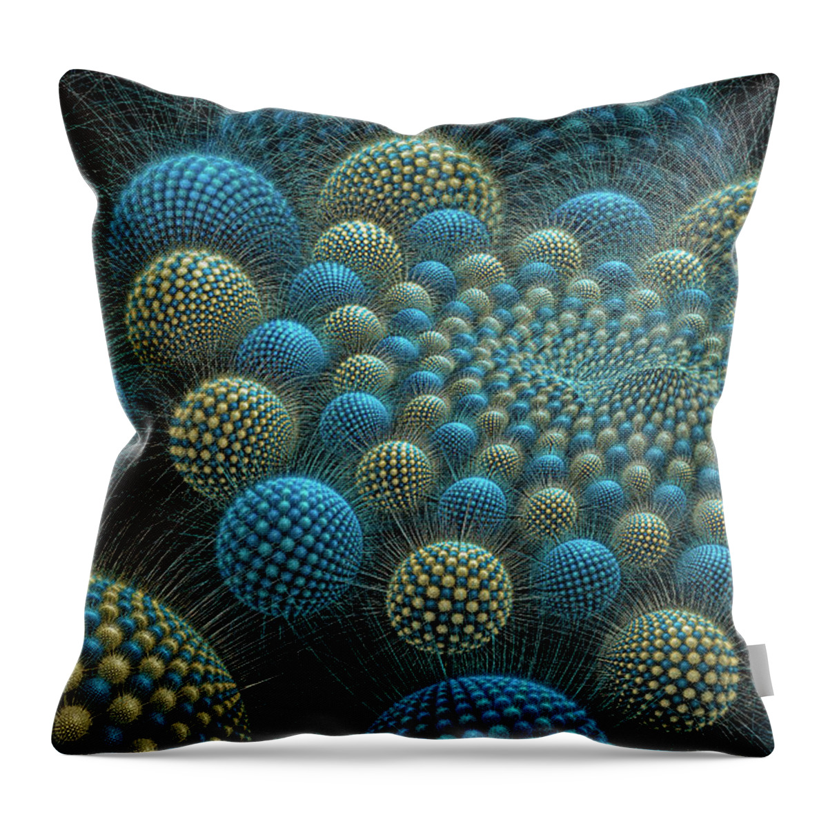  Throw Pillow featuring the digital art Job by Missy Gainer