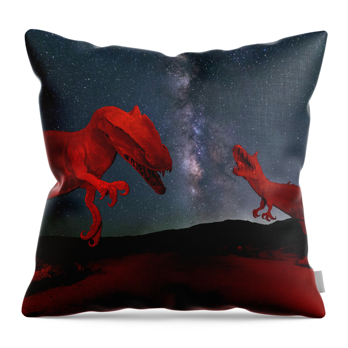 Trex Throw Pillow featuring the photograph Jurassic by Tassanee Angiolillo