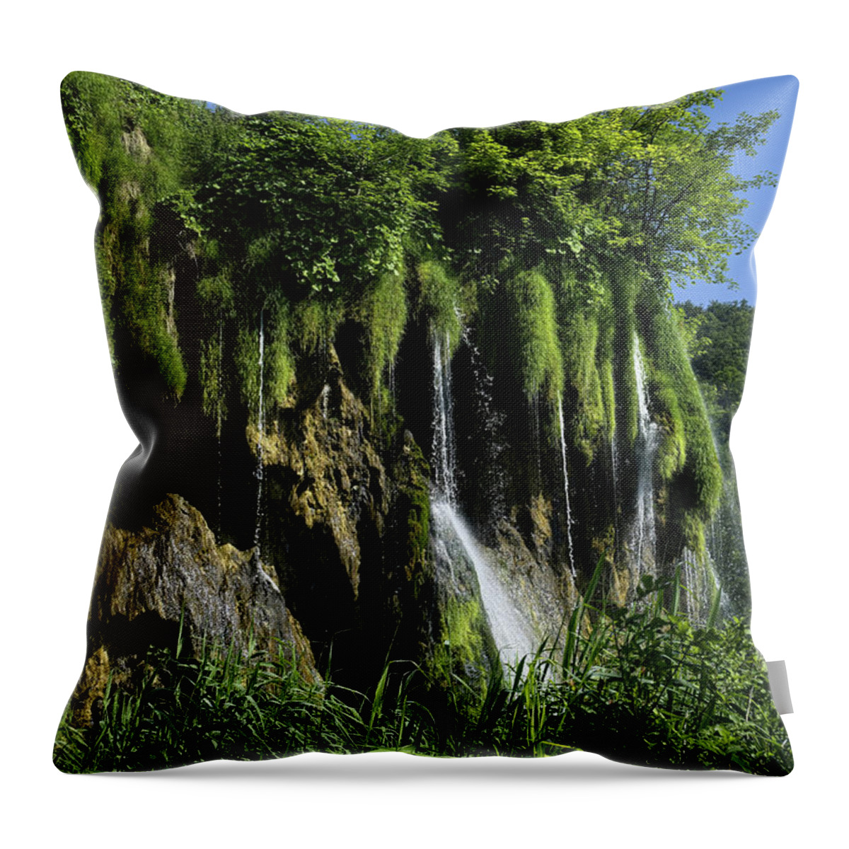 Travel Throw Pillow featuring the photograph Just Drop By Drop by Lucinda Walter