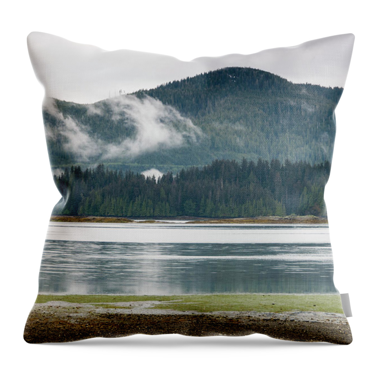 Scenics Throw Pillow featuring the photograph Kagan Bay, Hecate Strait by John Elk Iii