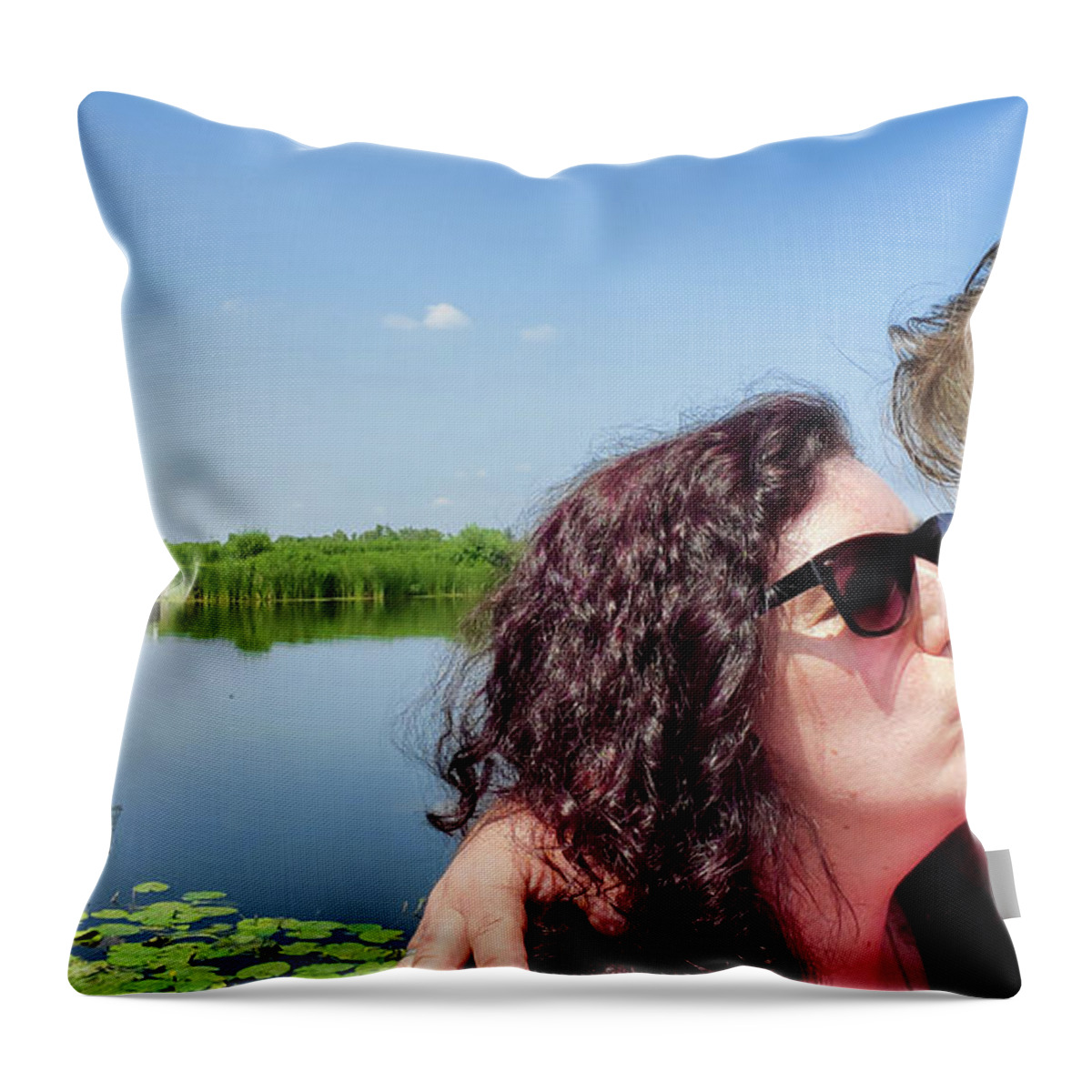 Holiday Throw Pillow featuring the photograph K.I.S.S.I.N.G in the NLD by Semmick Photo