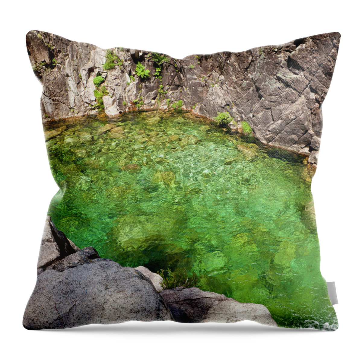 Bragança District Throw Pillow featuring the photograph Lagoon by Luisportugal