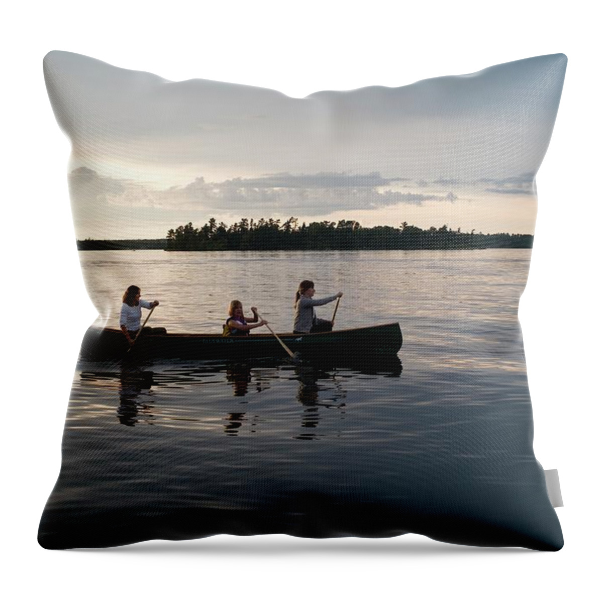 Tranquility Throw Pillow featuring the photograph Lake Of The Woods, Ontario, Canada by Design Pics/keith Levit