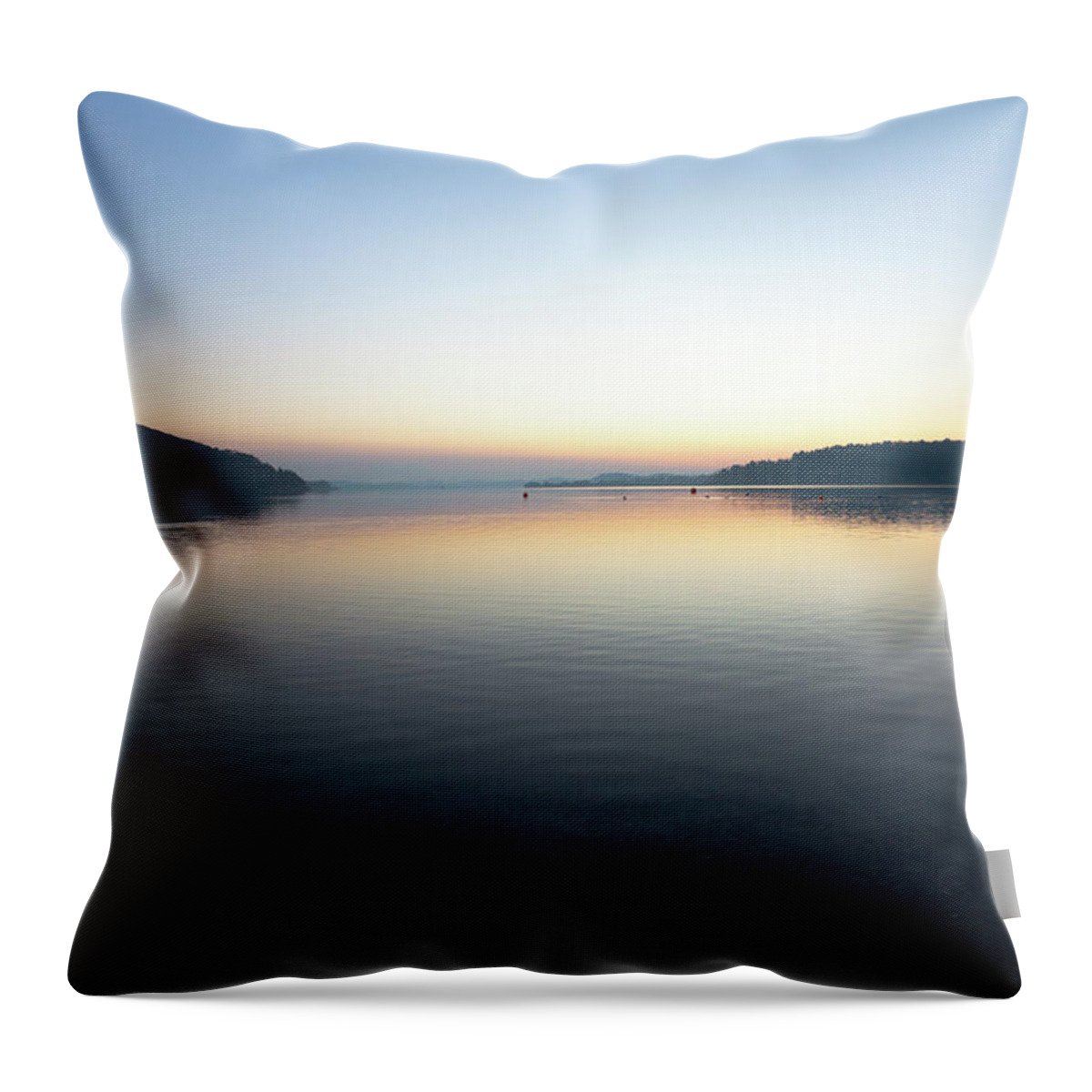 21st Century Throw Pillow featuring the photograph Lake by Phototiger