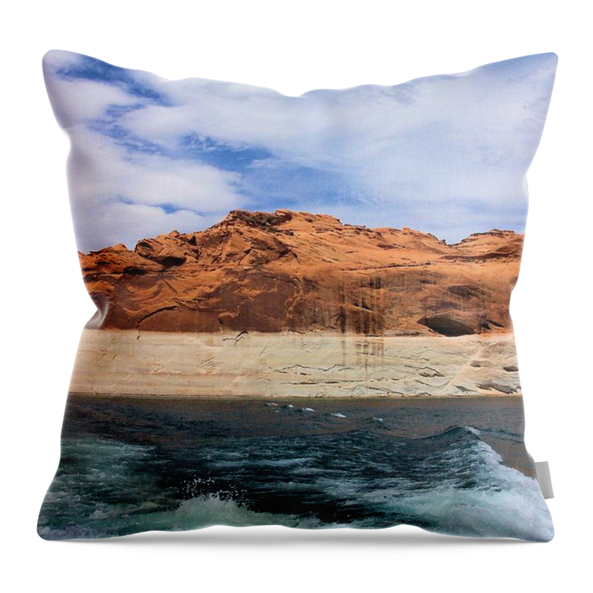 Lake Powell Throw Pillow featuring the photograph Lake Powell 26 by Laura Smith
