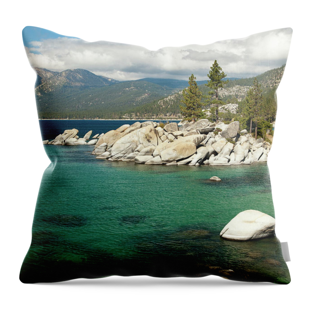 Scenics Throw Pillow featuring the photograph Lake Tahoe Landscape by Megan Ahrens