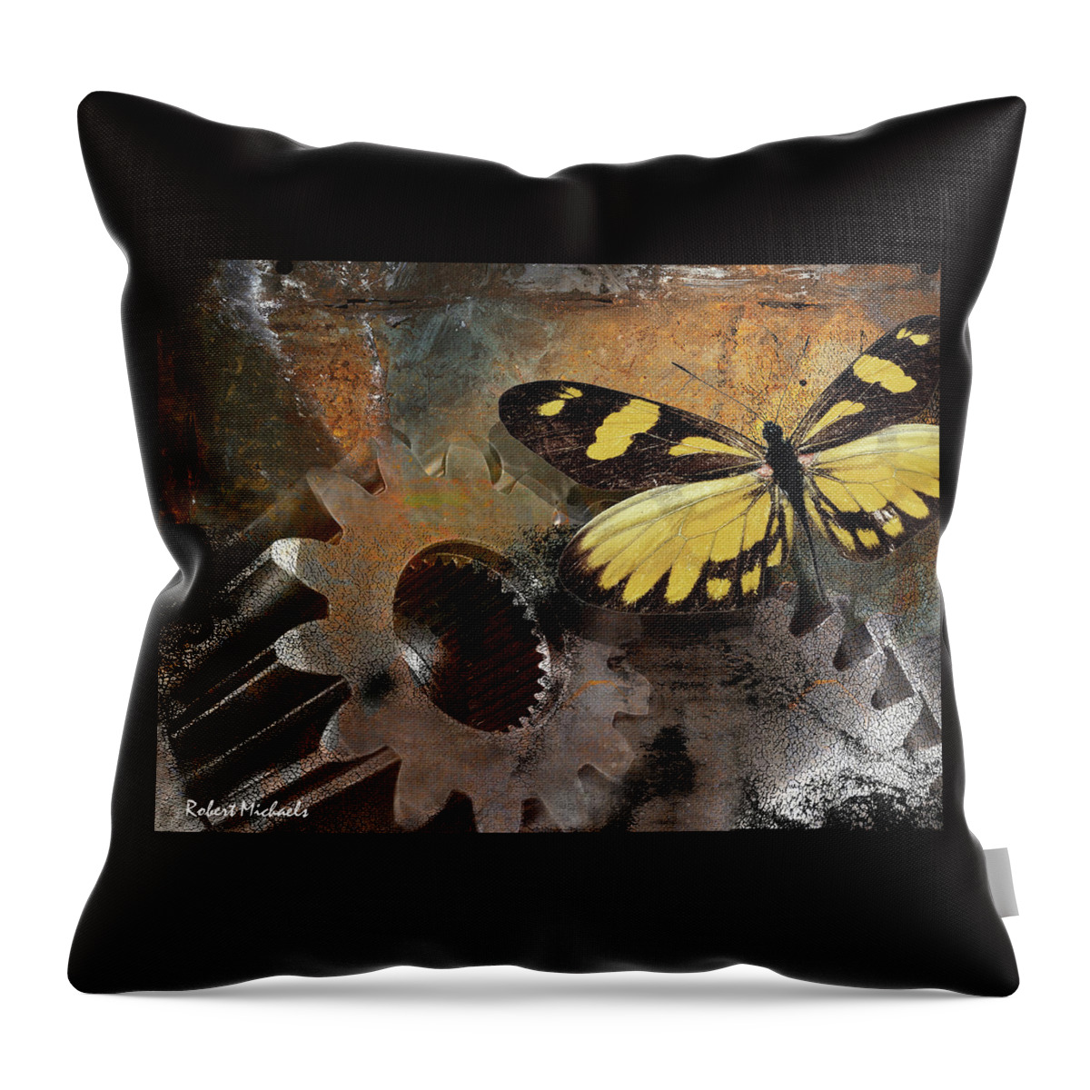 Butterly Throw Pillow featuring the photograph Mariposa by Robert Michaels