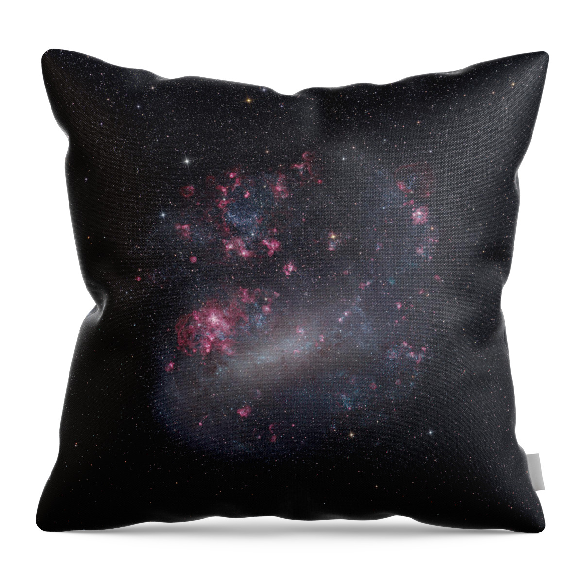 Galaxy Throw Pillow featuring the photograph Large Magellanic Cloud by Image By Marco Lorenzi, Www.glitteringlights.com