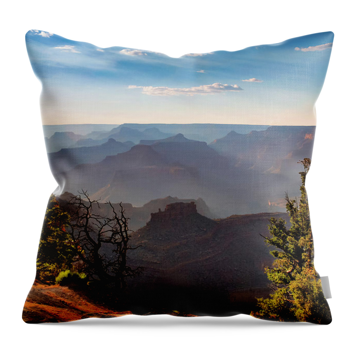 America Throw Pillow featuring the photograph Layers of Grand Canyon by Gregory Ballos