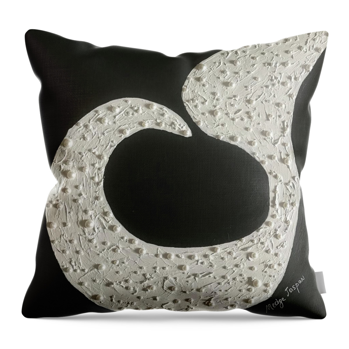 Pearl Throw Pillow featuring the painting Le Dandy by Medge Jaspan