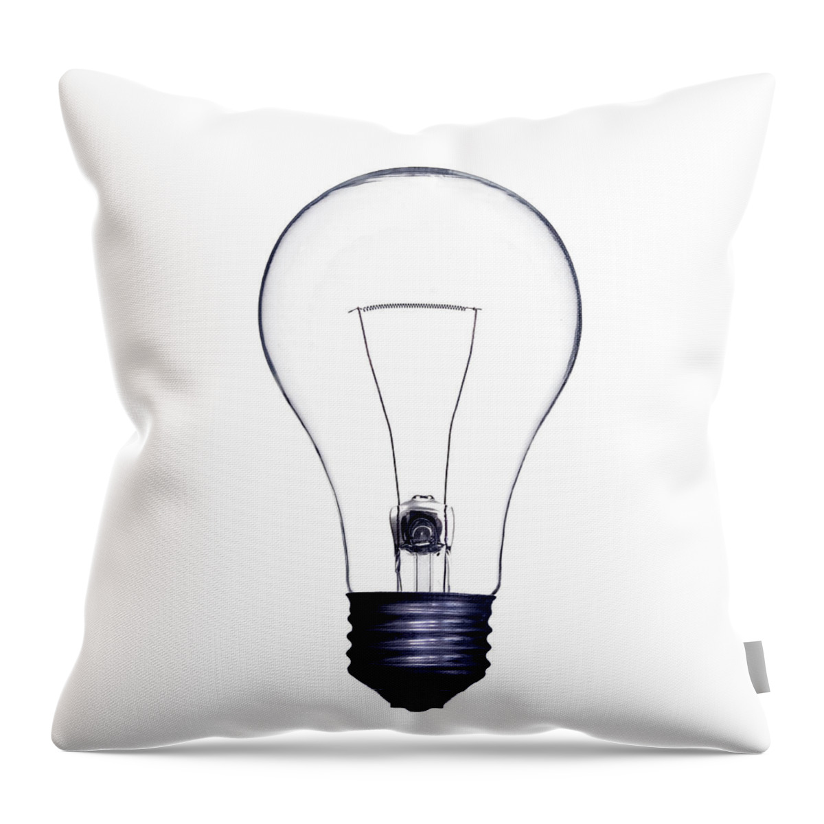Scale Throw Pillow featuring the photograph Lightbulb, Close-up by Michael Duva
