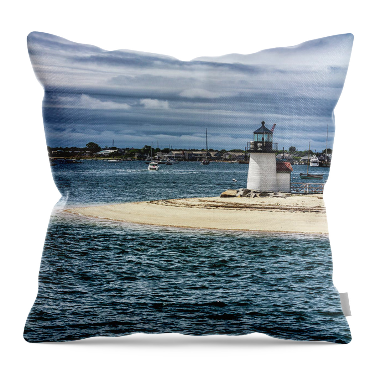 Lighthouse Artwork 7185 Throw Pillow featuring the photograph Lighthouse Artwork 7185 by Carlos Diaz