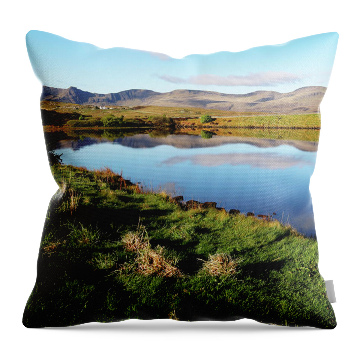 Loch Mealt Throw Pillow featuring the photograph Loch Mealt by Nicholas Blackwell