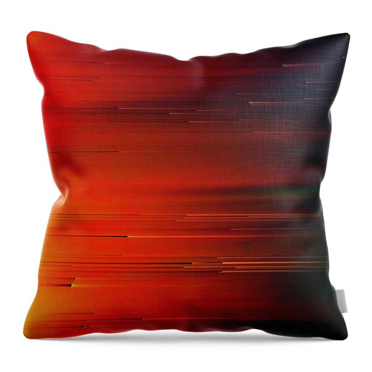 Glitch Throw Pillow featuring the digital art LoFi by Jennifer Walsh