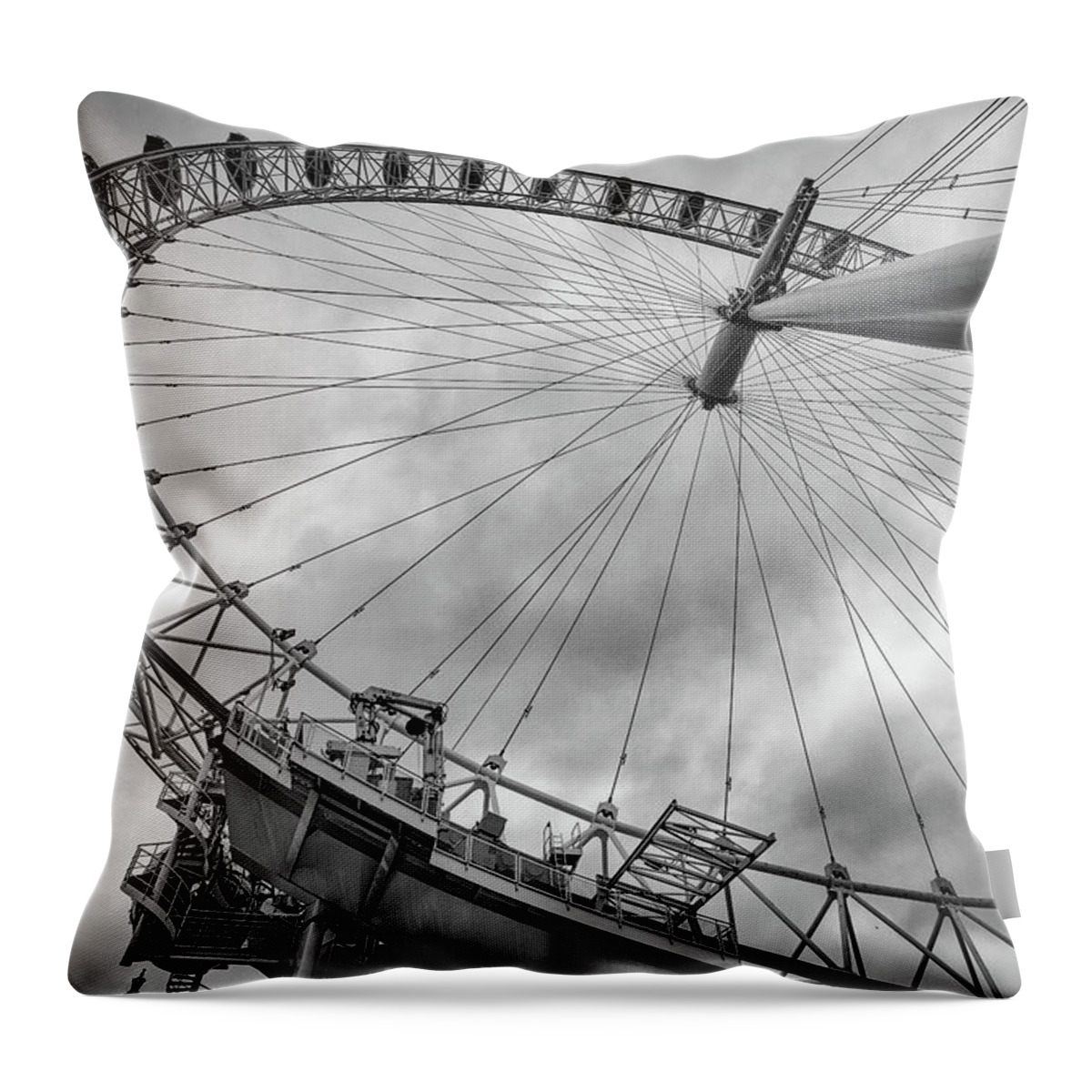 Eye Throw Pillow featuring the photograph London Eye 1 by Nigel R Bell