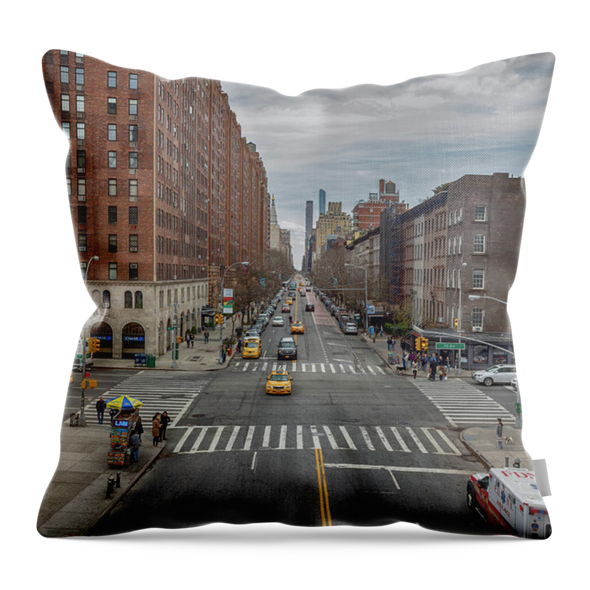 Chelsea Throw Pillow featuring the photograph London Terrace by Alison Frank