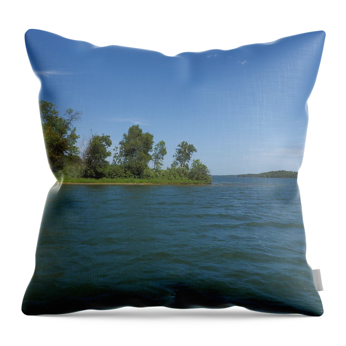 Lake Throw Pillow featuring the photograph Long Lake Peninsula by Richard Thomas
