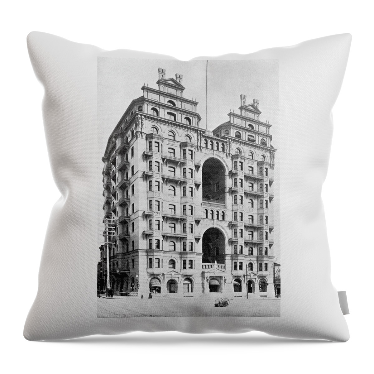 Lorraine Hotel Throw Pillow featuring the photograph Lorraine Hotel by Unknown