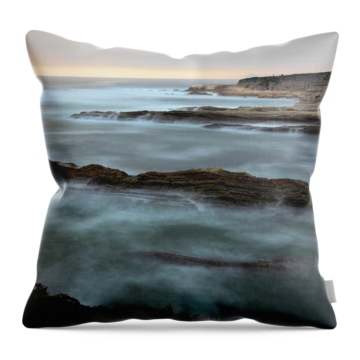 California Throw Pillow featuring the photograph Lost in the Mist by Cheryl Strahl