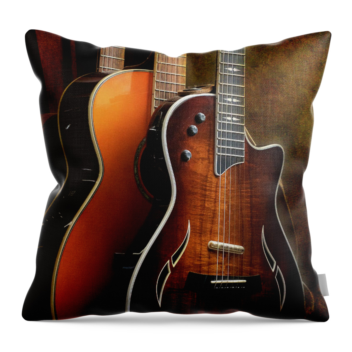 Music Throw Pillow featuring the photograph Love of Music by John Rivera