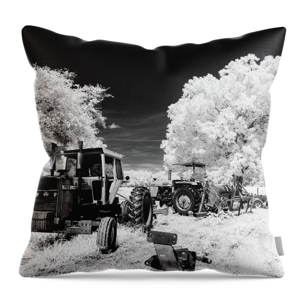 2016 Throw Pillow featuring the photograph Low Country Tractor by Charles Hite