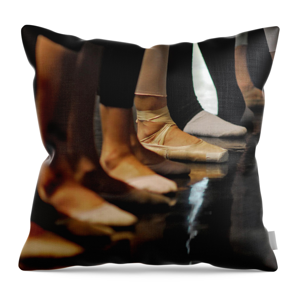 People Throw Pillow featuring the photograph Low Section View Of A Group Of People by Win-initiative/neleman