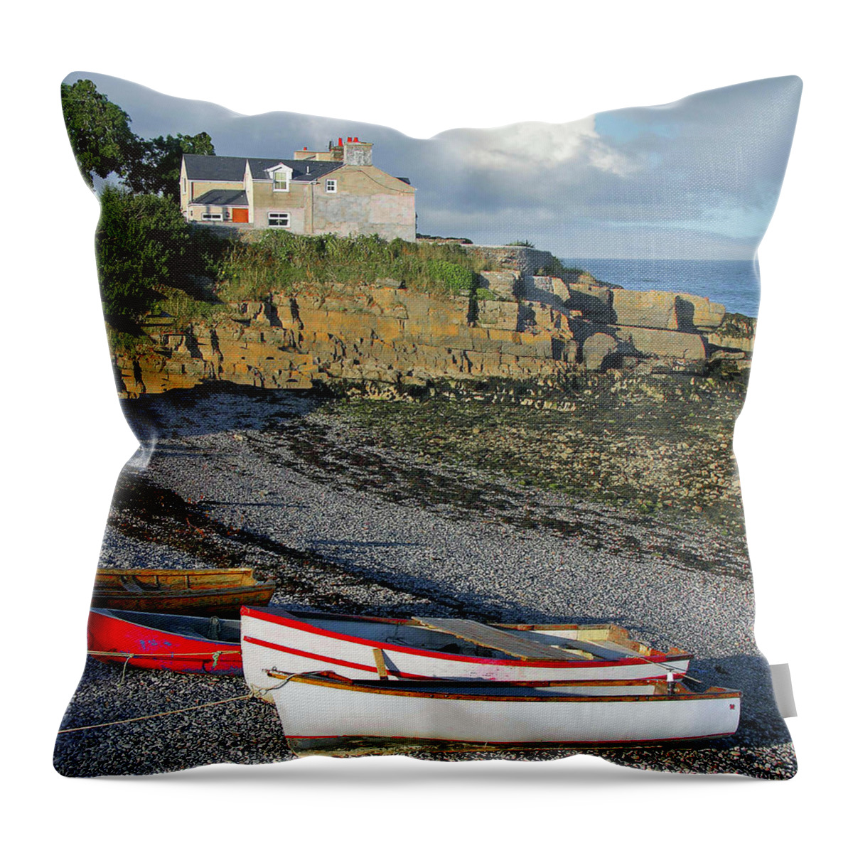 Ireland Throw Pillow featuring the photograph Low Tide by Randall Dill