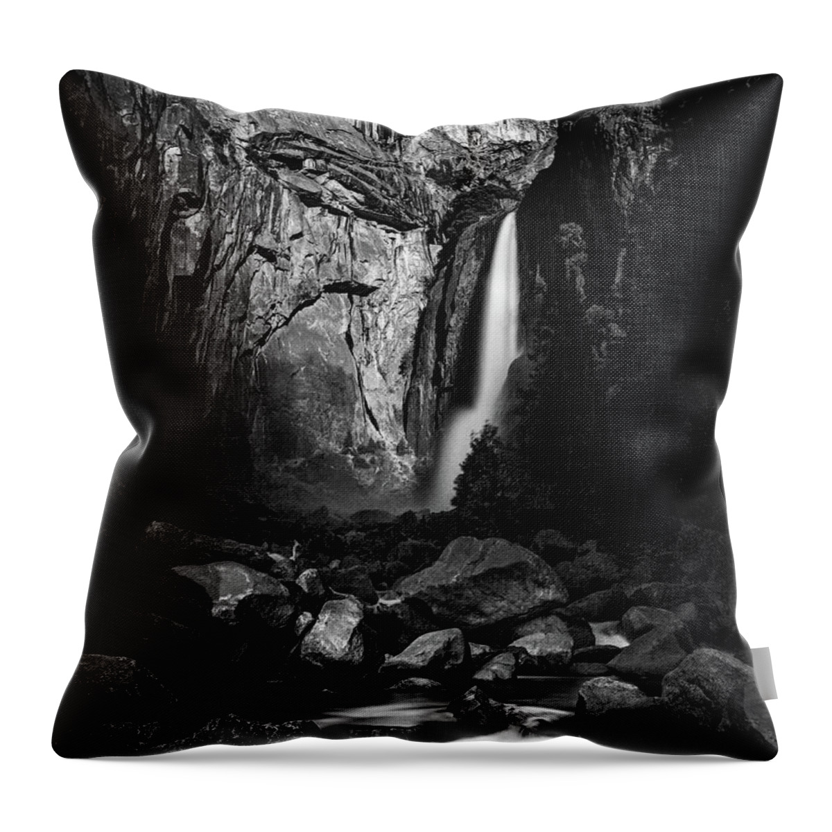 Yosemite Throw Pillow featuring the photograph Lunar Glow by Anthony Michael Bonafede